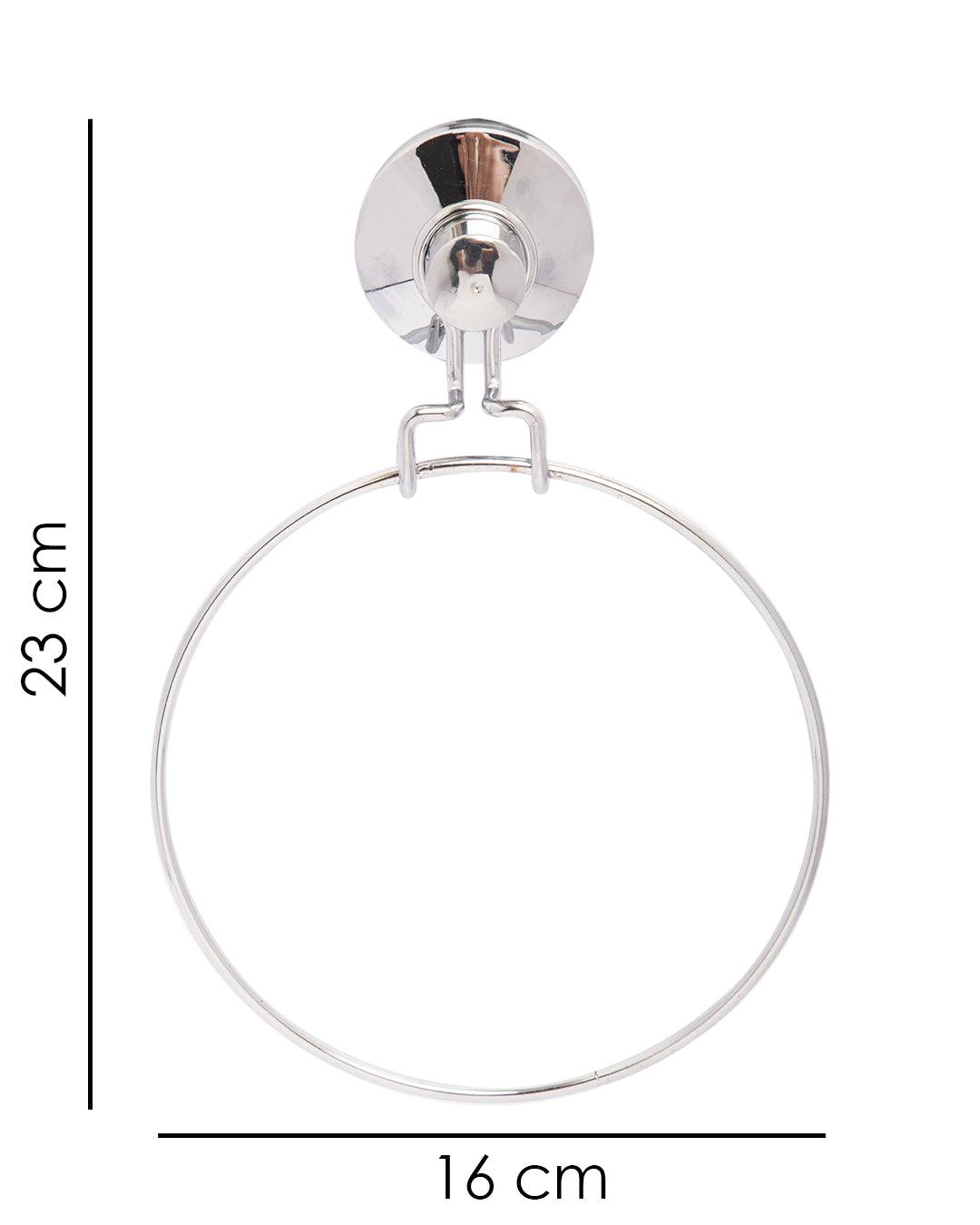 Towel Ring, Silver, Iron - MARKET 99