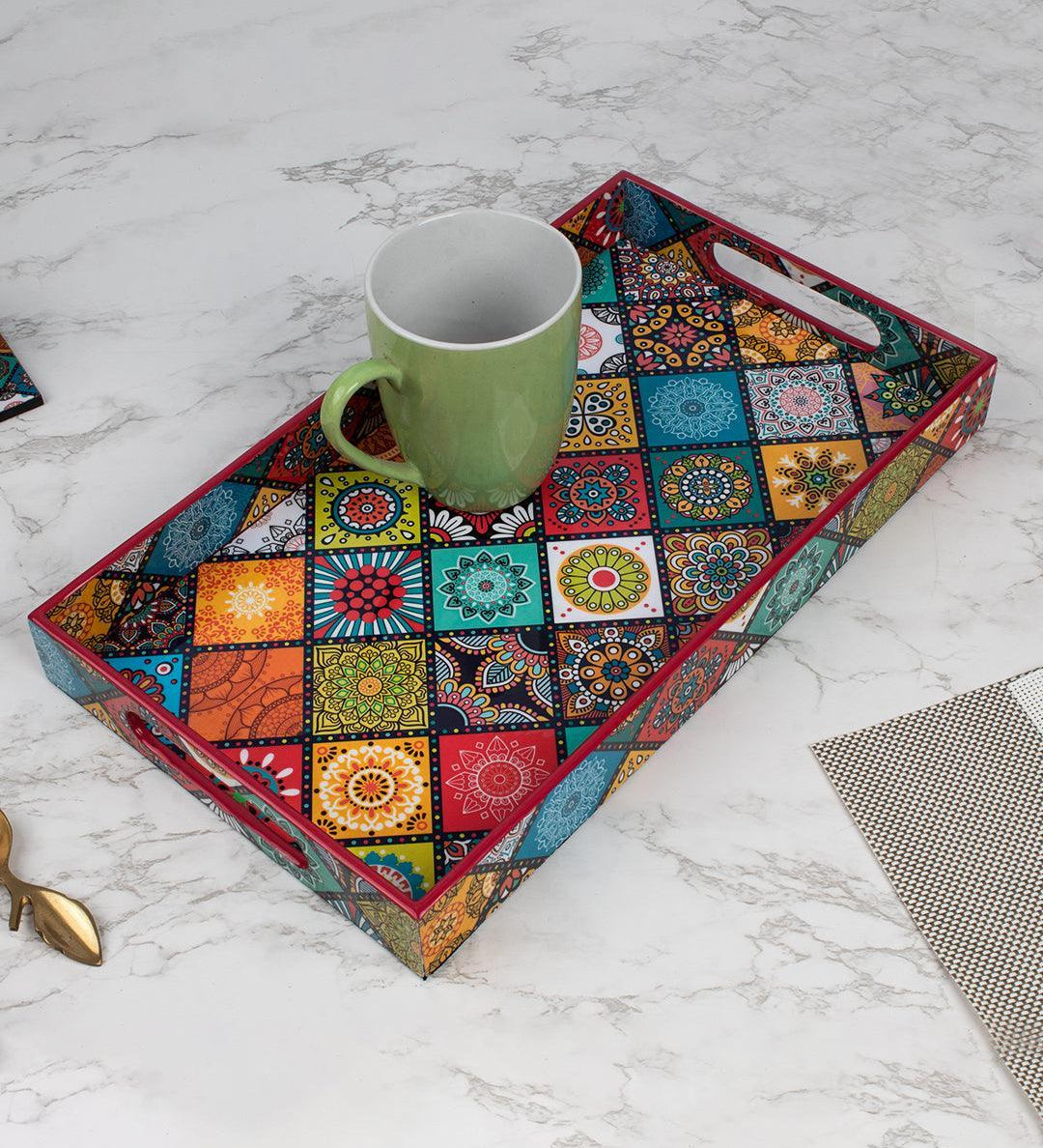 Traditional Multi Style Tray with Handle