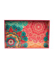 Traditional Multicolour Tray with Handle