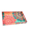 Traditional Multicolour Tray with Handle