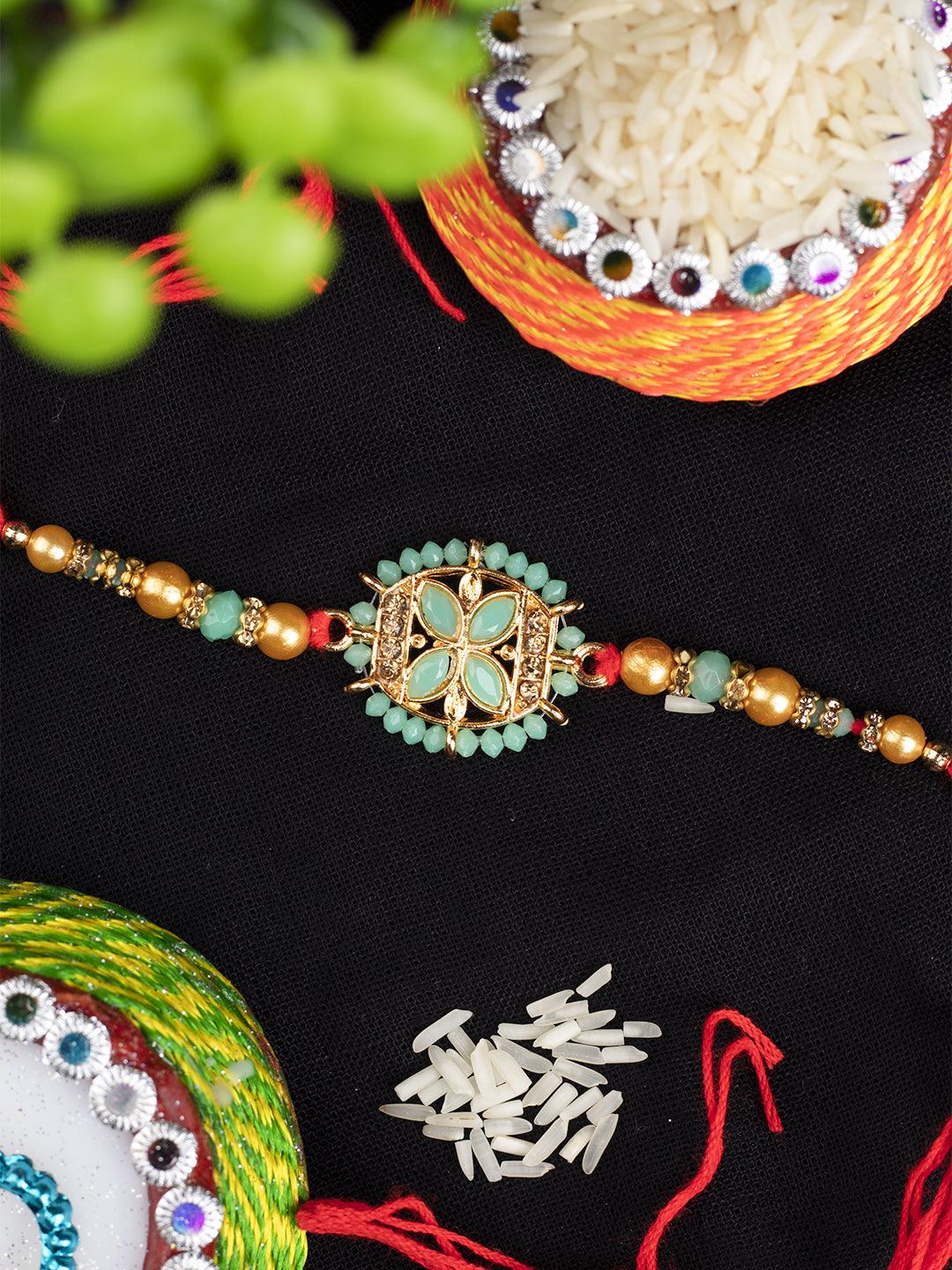 Traditional Rakhi, Protection Bands, Raksha Bhandhan, Multicolour - MARKET 99