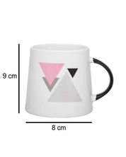 'TRIANGLE' Graphic Print Ceramic Tea & Coffee Mug ( 400 mL, Microwave Safe) - MARKET 99