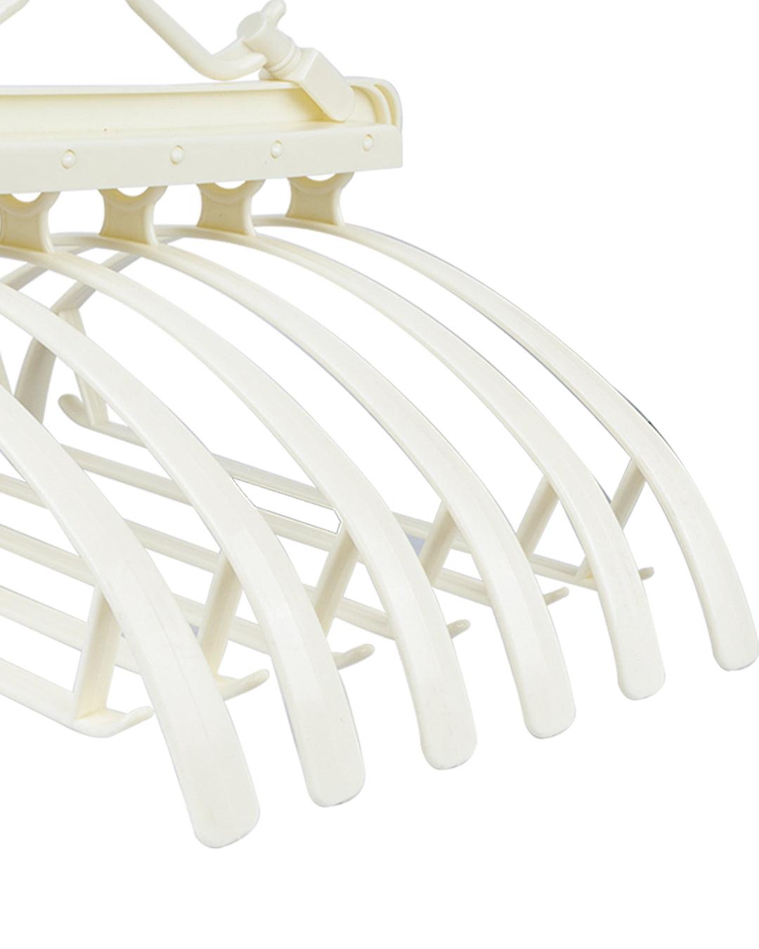 Trouser Rack, 6 Hangers, Cream, Plastic - MARKET 99