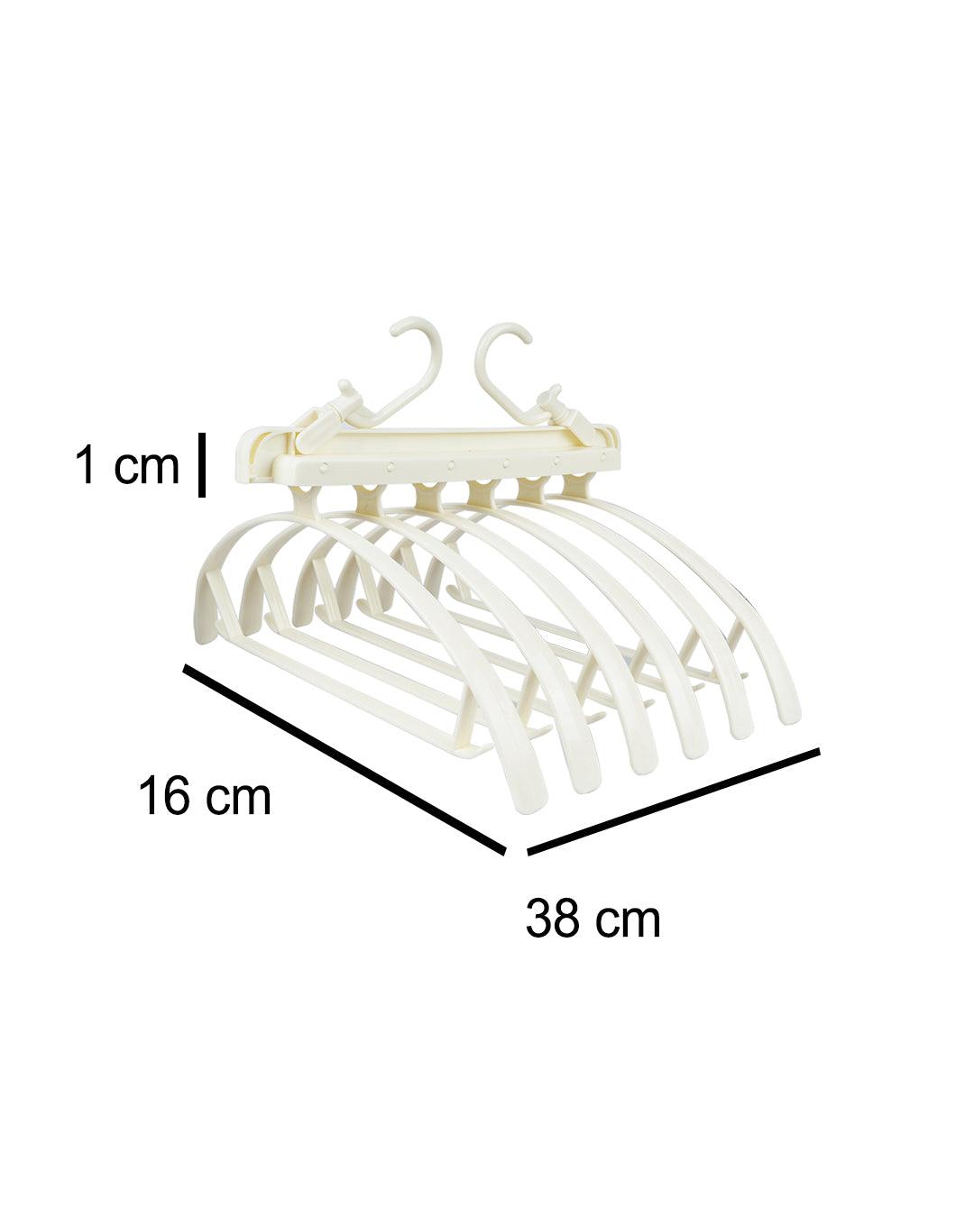 Trouser Rack, 6 Hangers, Cream, Plastic - MARKET 99