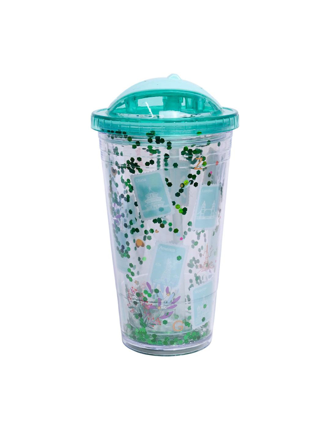 Tumbler Sipper Cup - Blue, 450mL - MARKET 99