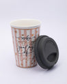 Tumbler with Lid, Tea & Coffee Tumbler, Multicolour, Ceramic, 400 mL - MARKET 99