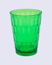 Tumblers, Glass Set, Green Colour, Plastic, Set of 3, 400 mL Each - MARKET 99