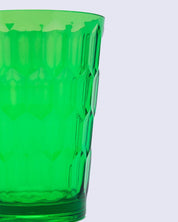 Tumblers, Glass Set, Green Colour, Plastic, Set of 3, 400 mL Each - MARKET 99