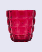 Tumblers, Glass Set, Red Colour, Plastic, Set of 3, 400 mL Each - MARKET 99