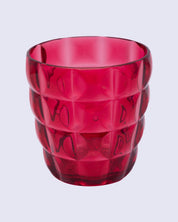 Tumblers, Glass Set, Red Colour, Plastic, Set of 3, 400 mL Each - MARKET 99