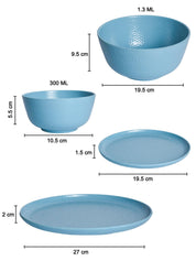 Turquoise Dinner Sets - 20 Pcs - MARKET 99