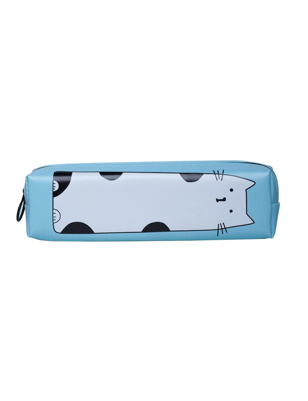 Turquoise Pencil Pouch - Cat Print - MARKET 99