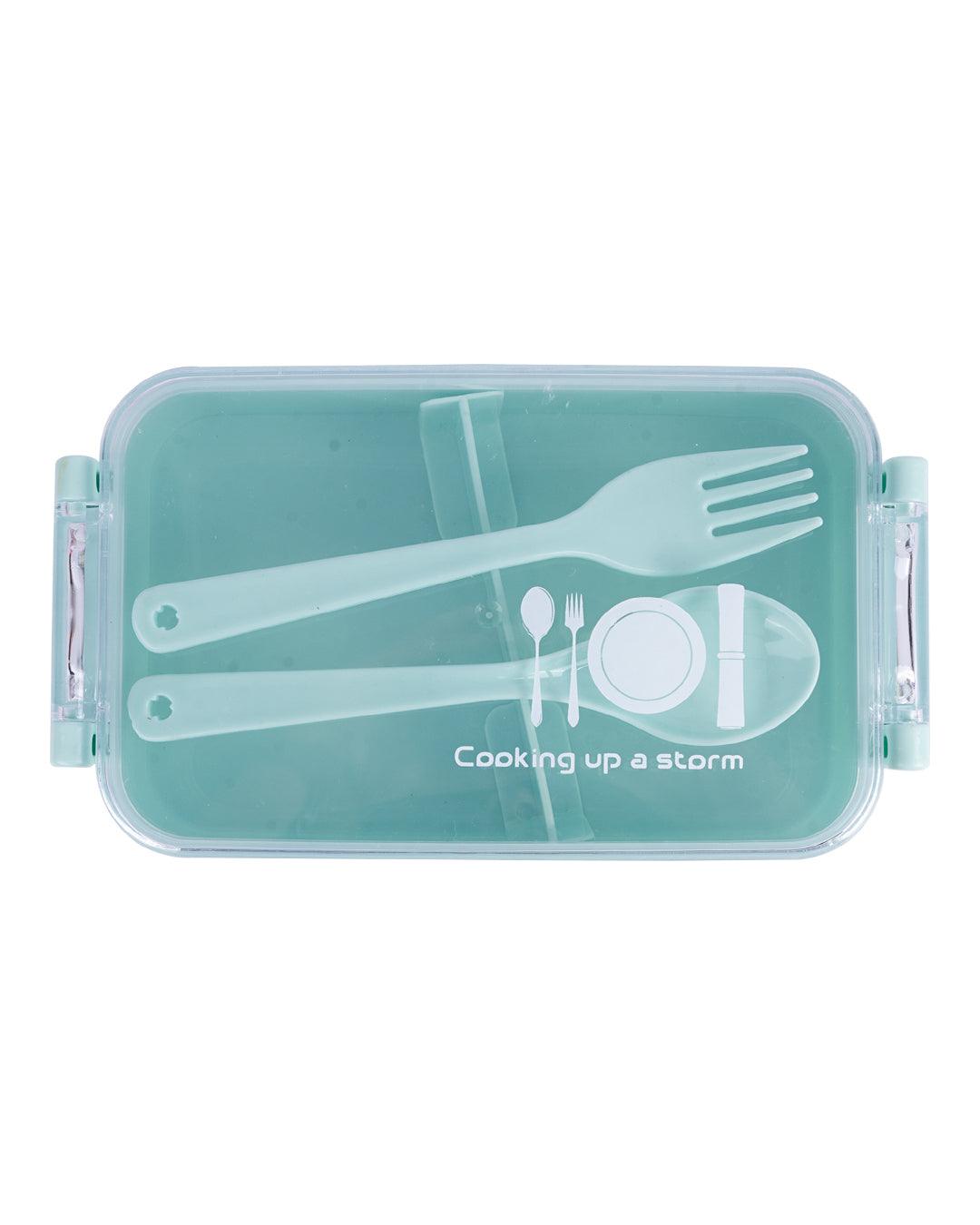 Turquiose Plastic Lunch Box 