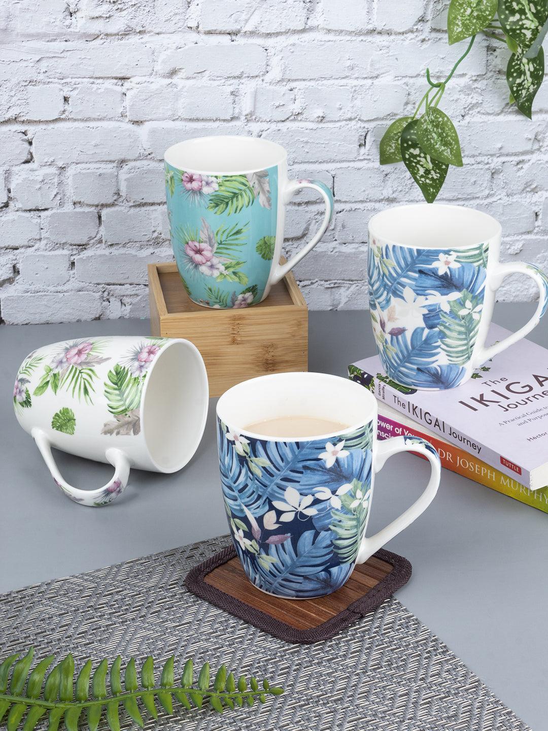 Unique Floral Ceramic Tea & Coffee Mug (350 mL) - MARKET 99