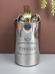 Utensil Holder - (Metal, Silver) - MARKET 99