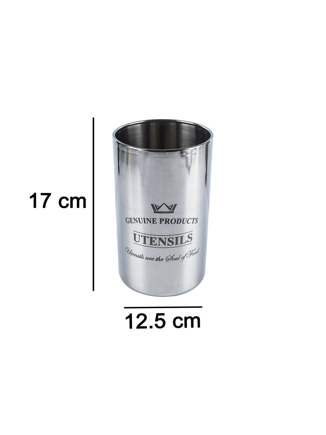 Utensil Holder - (Metal, Silver) - MARKET 99