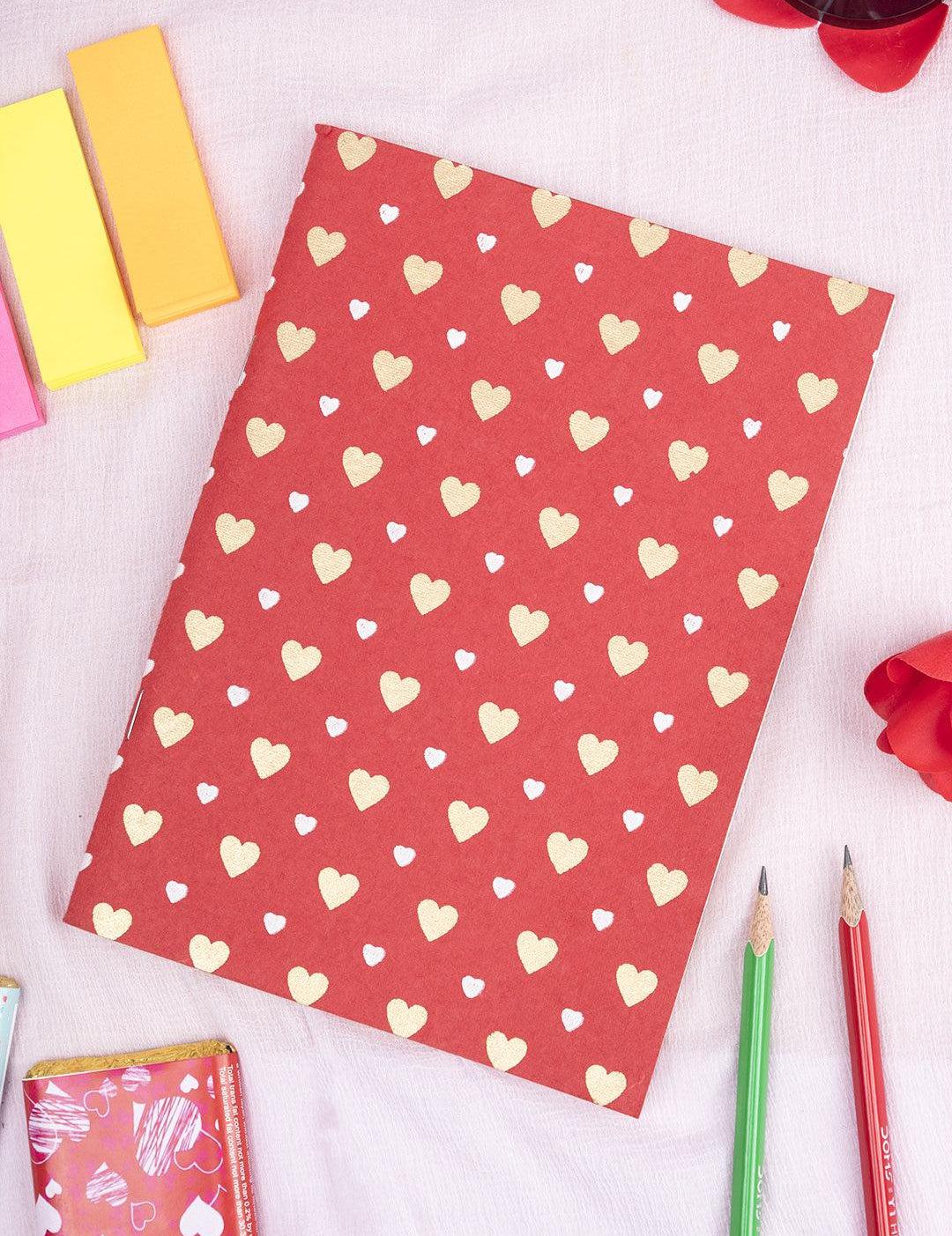 VALENTINE NOTEBOOK (A5) 96 PAGES - RECTANGLE - MARKET 99