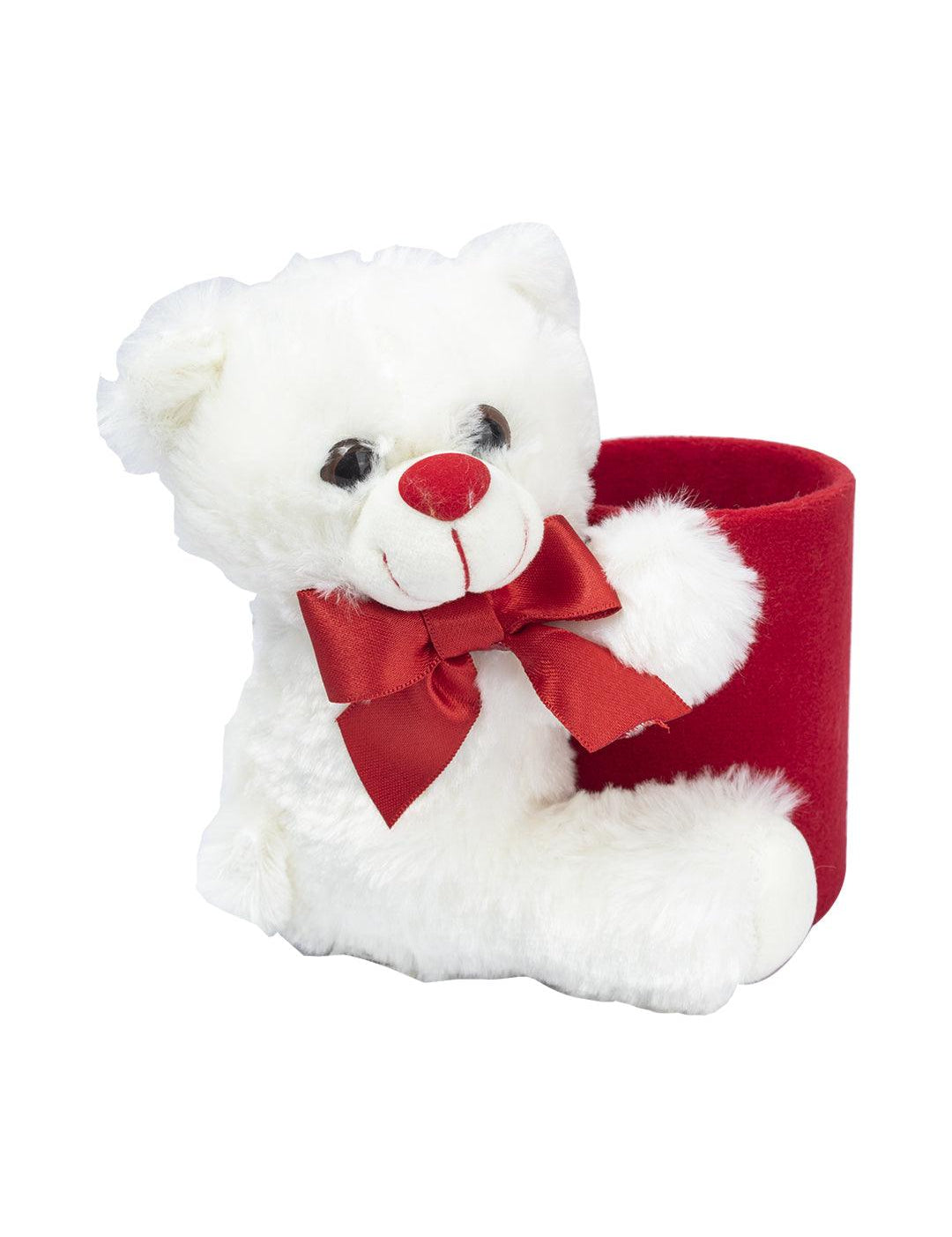 Valentine Teddy Bear Pen Stand (20Cm) - MARKET 99