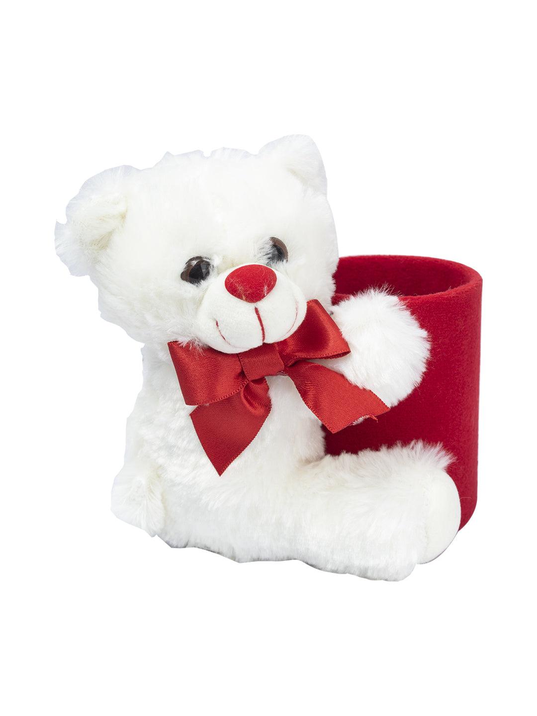 Valentine Teddy Bear Pen Stand (20Cm) - MARKET 99