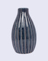 Vase, Modern Design, Dark Blue, Ceramic - MARKET 99