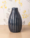 Vase, Modern Design, Dark Blue, Ceramic - MARKET 99