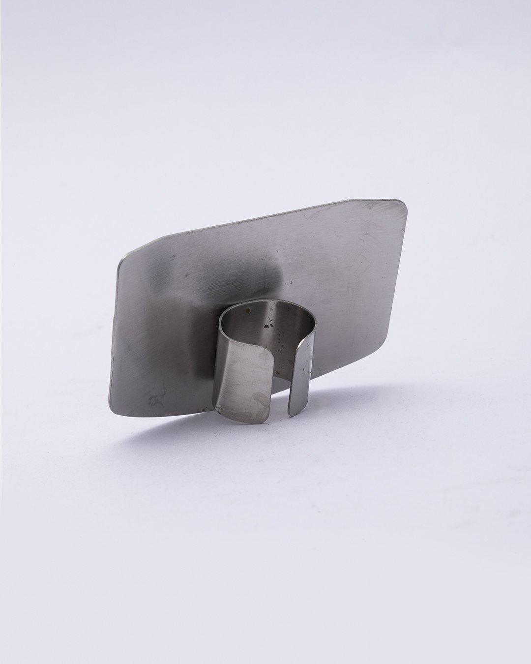 Vegetable Holder, for Safety, Silver, Stainless Steel - MARKET 99