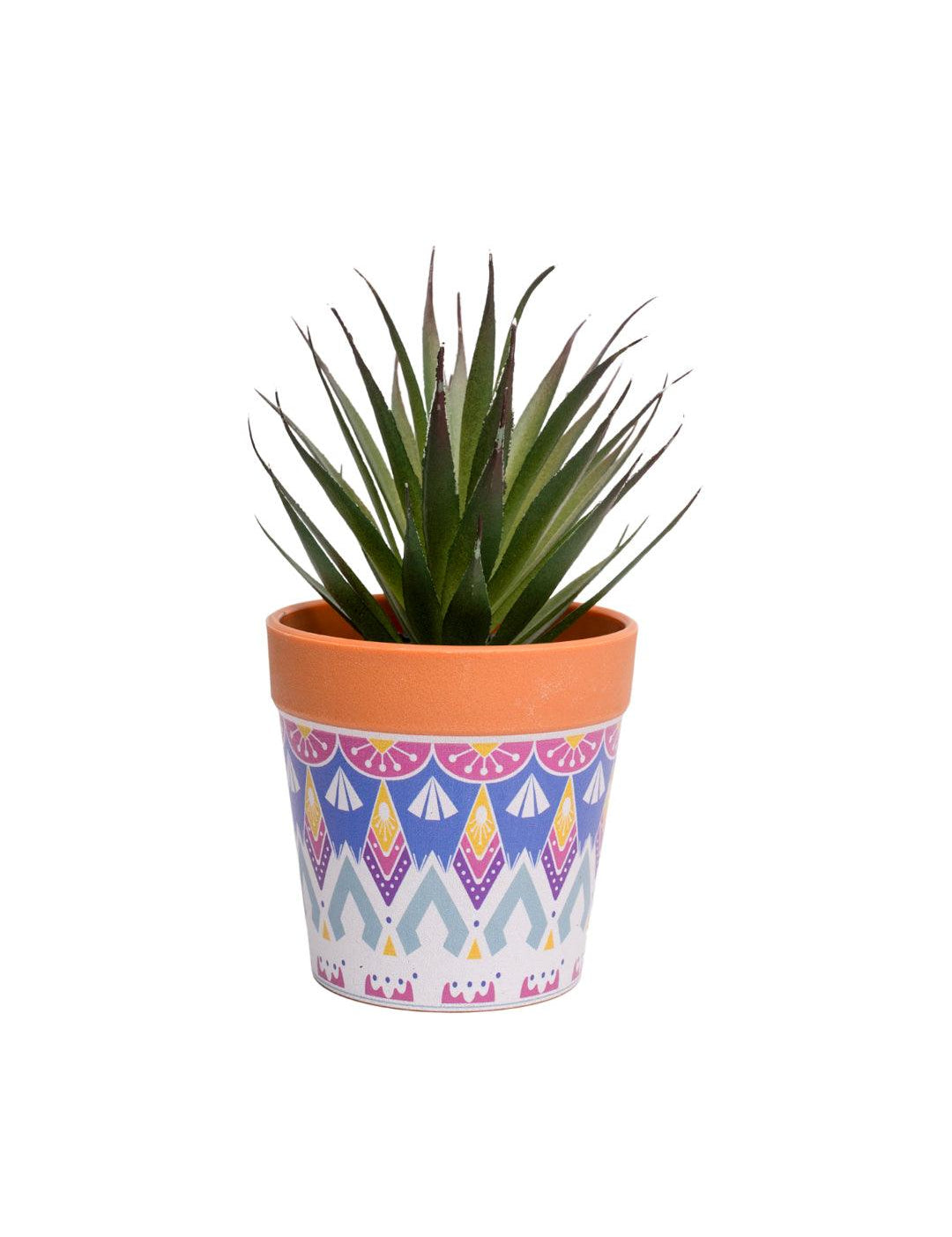 VON CASA Agave Artificial Potted Plant - Mandala Style - MARKET 99