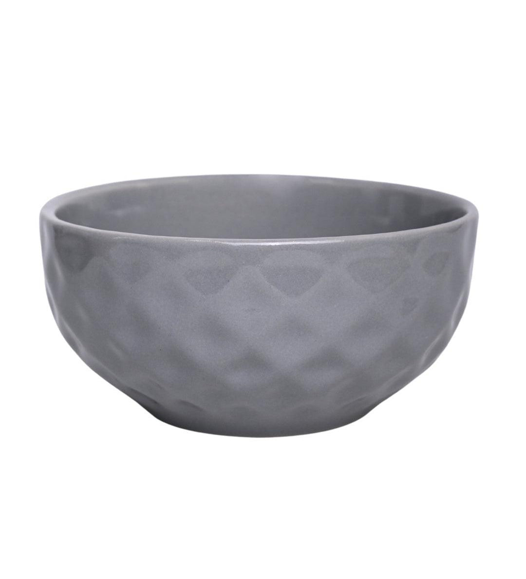VON CASA Ceramic Bowl - 450Ml, Light Grey - MARKET 99