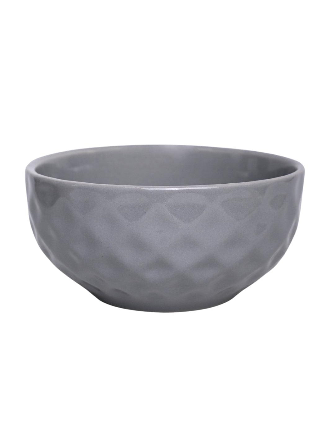 VON CASA Ceramic Bowl - 450Ml, Light Grey - MARKET 99