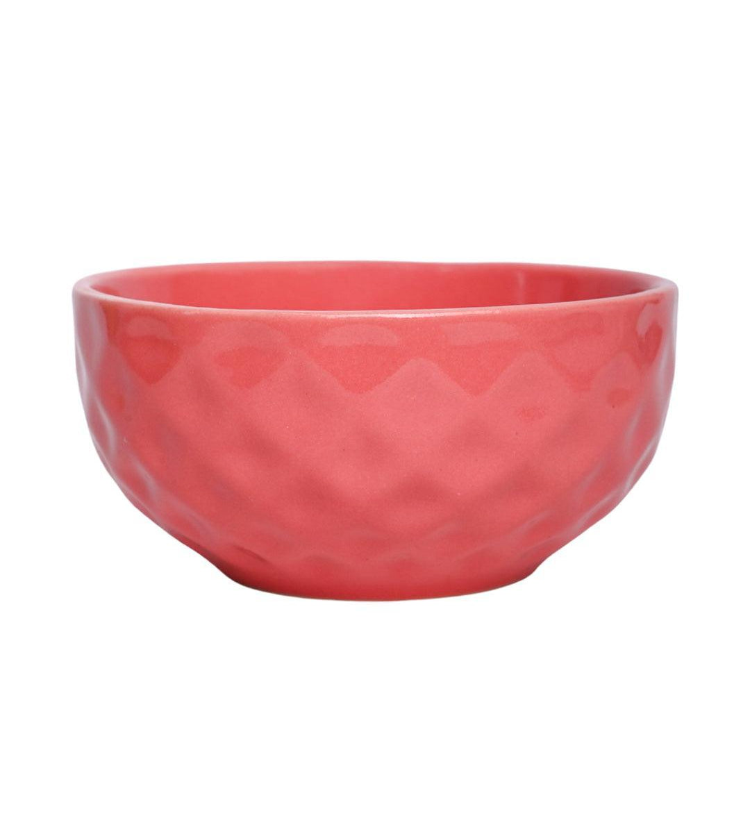 VON CASA Ceramic Bowl - 450Ml, Light Pink - MARKET 99