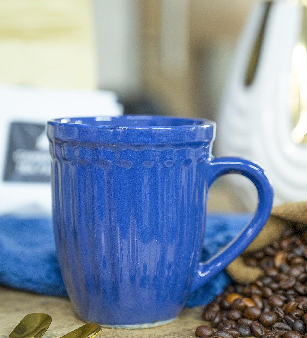 VON CASA Ceramic Coffee & Tea Mug - 300 Ml, Blue - MARKET 99