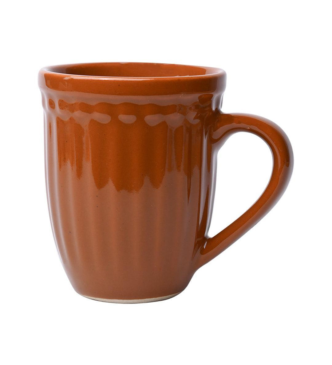 VON CASA Ceramic Coffee & Tea Mug - 300 Ml, Brown - MARKET 99