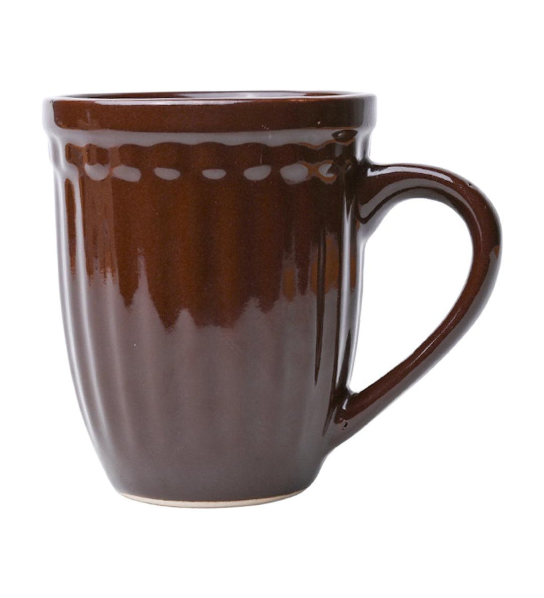 VON CASA Ceramic Coffee & Tea Mug - 300 Ml, Dark Brown - MARKET 99