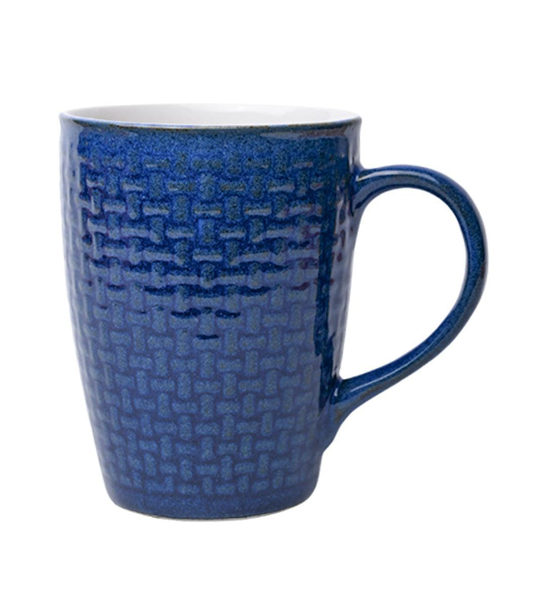 VON CASA Ceramic Coffee Mug - 320 Ml, Blue - MARKET 99