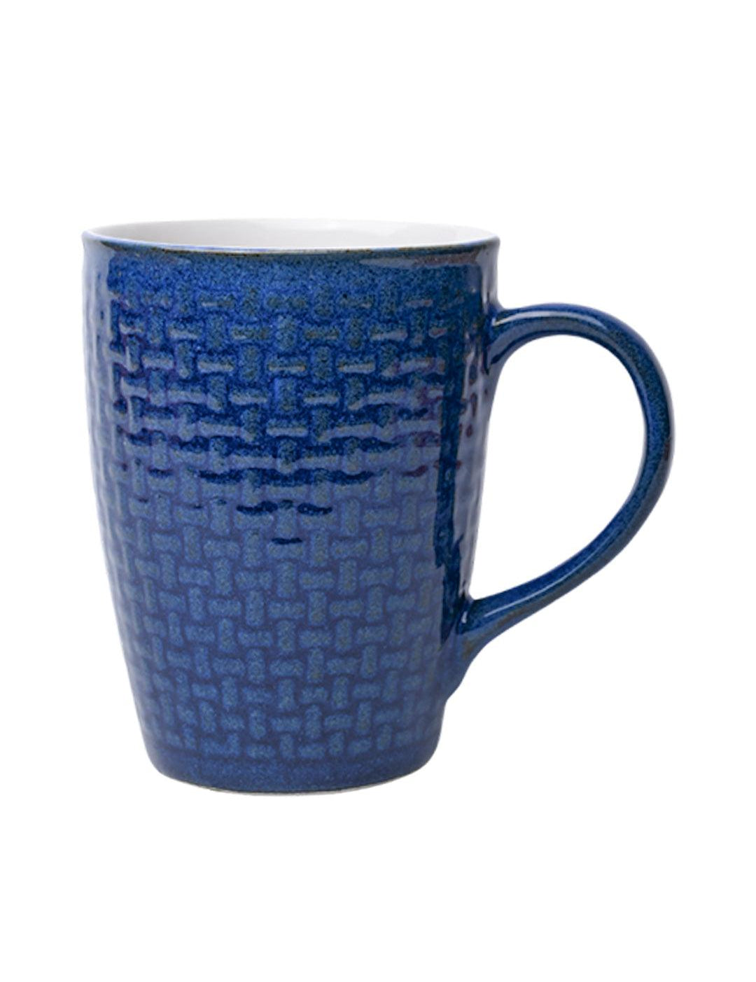 VON CASA Ceramic Coffee Mug - 320 Ml, Blue - MARKET 99