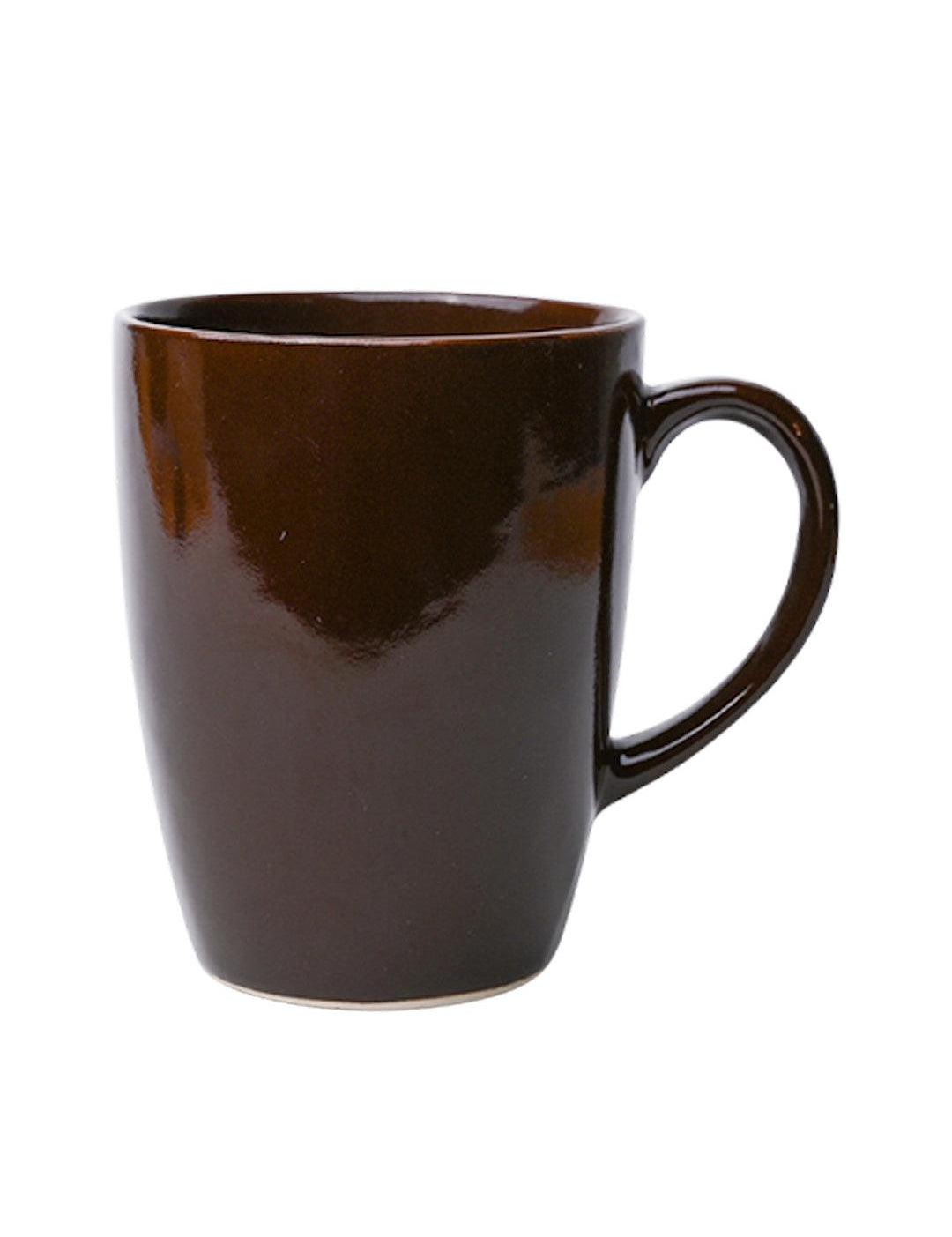 VON CASA Ceramic Coffee Mug - 320 Ml, Brown - MARKET 99