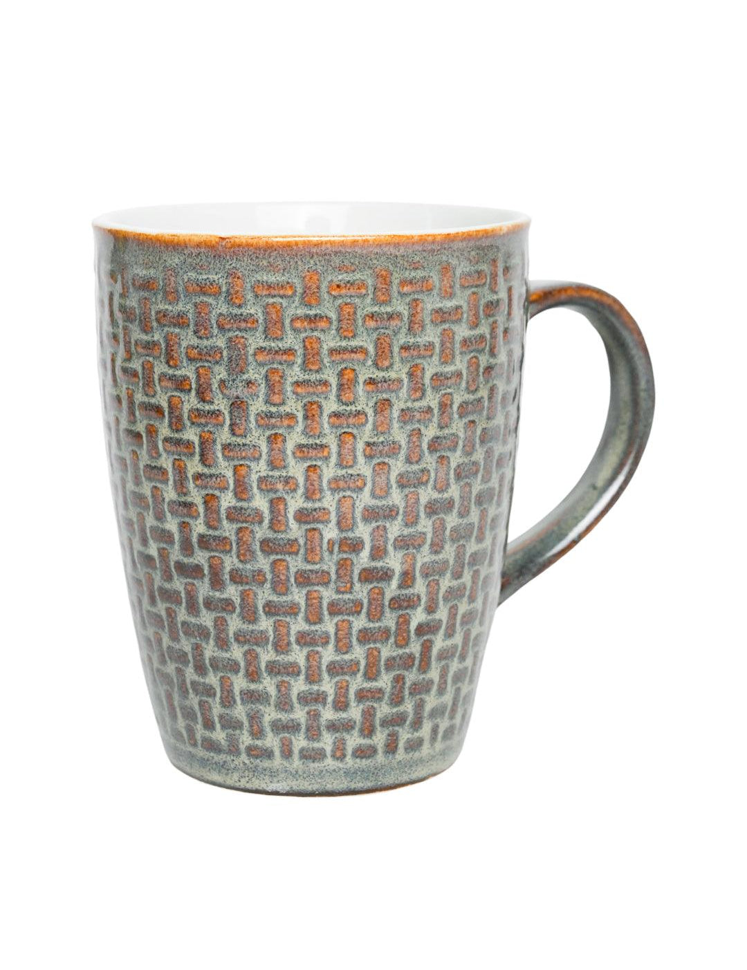 VON CASA Ceramic Coffee Mug - 320 Ml, Dull Brown - MARKET 99