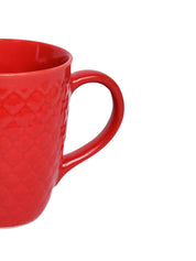 VON CASA Ceramic Coffee Mug - 320 Ml, Red - MARKET 99