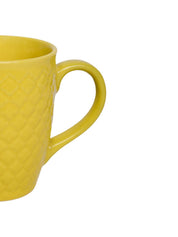 VON CASA Ceramic Coffee Mug - 320 Ml, Yellow - MARKET 99