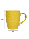 VON CASA Ceramic Coffee Mug - 320 Ml, Yellow - MARKET 99