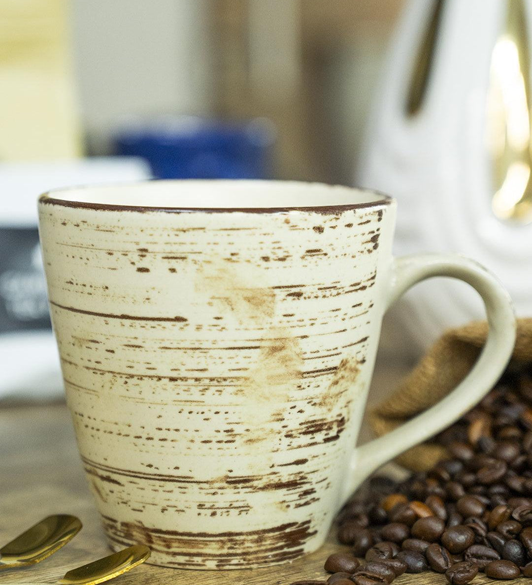 VON CASA Ceramic Mug - 330Ml, Cream - MARKET 99