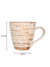 VON CASA Ceramic Mug - 330Ml, Cream - MARKET 99