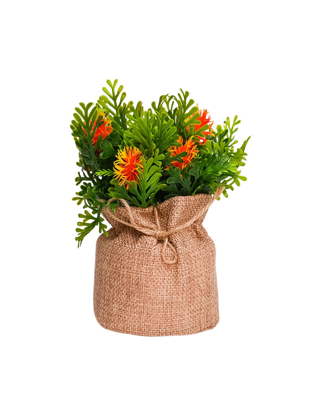 VON CASA Red Artificial Potted Plant - Knitted - MARKET 99