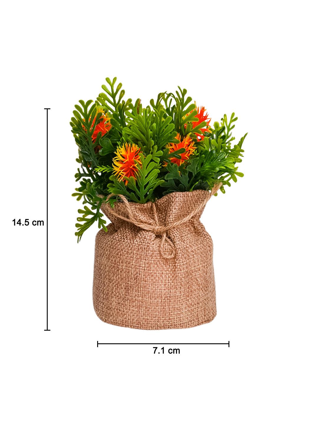 VON CASA Red Artificial Potted Plant - Knitted - MARKET 99