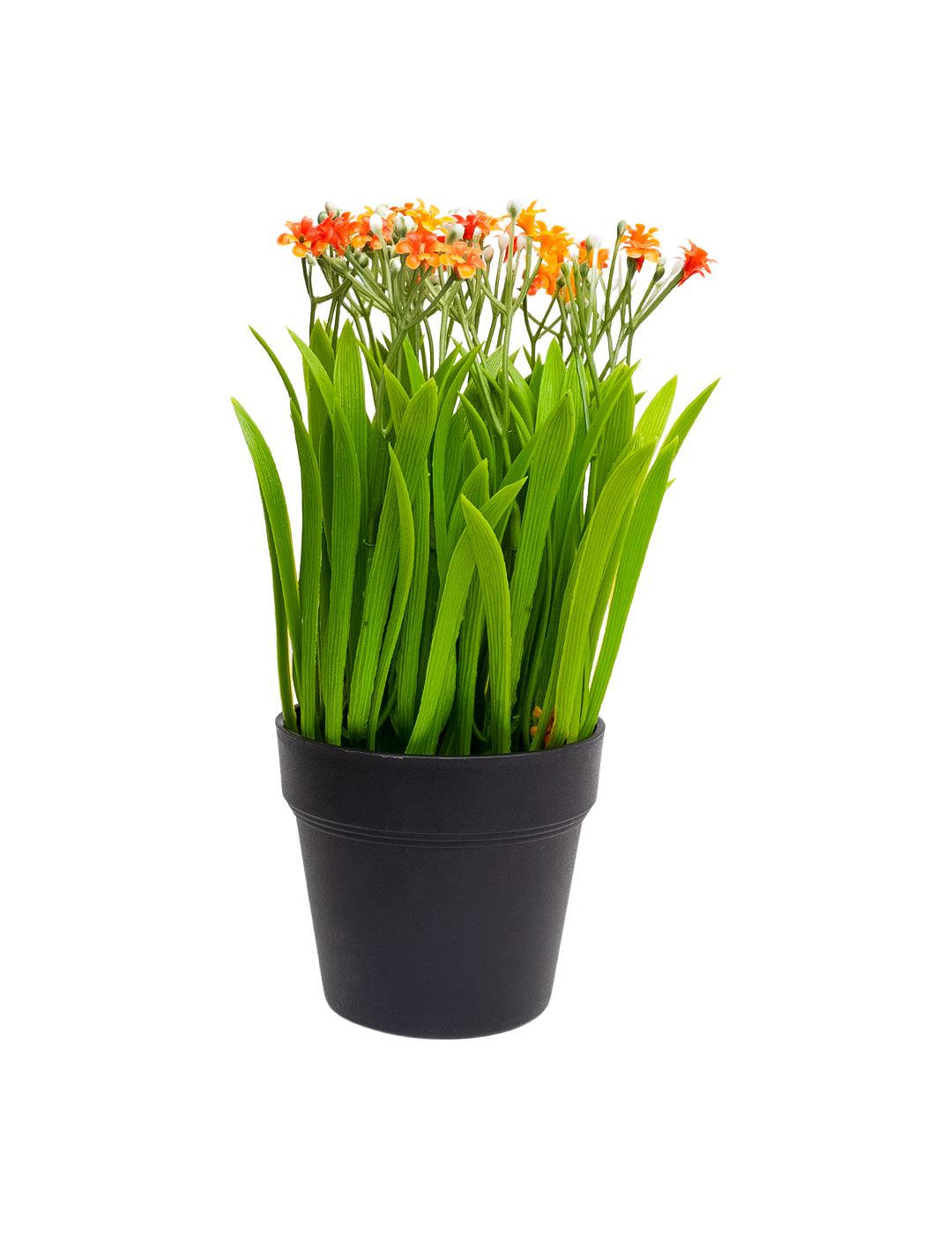 VON CASA Skyblue Flower Artificial Potted Plant - MARKET 99