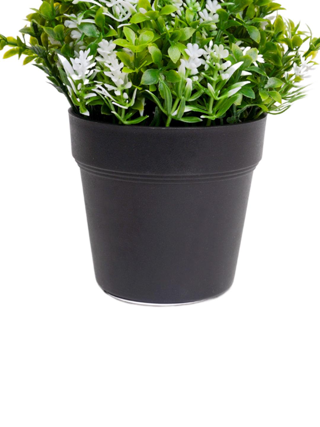 VON CASA White Flower Artificial Potted Plant - MARKET 99