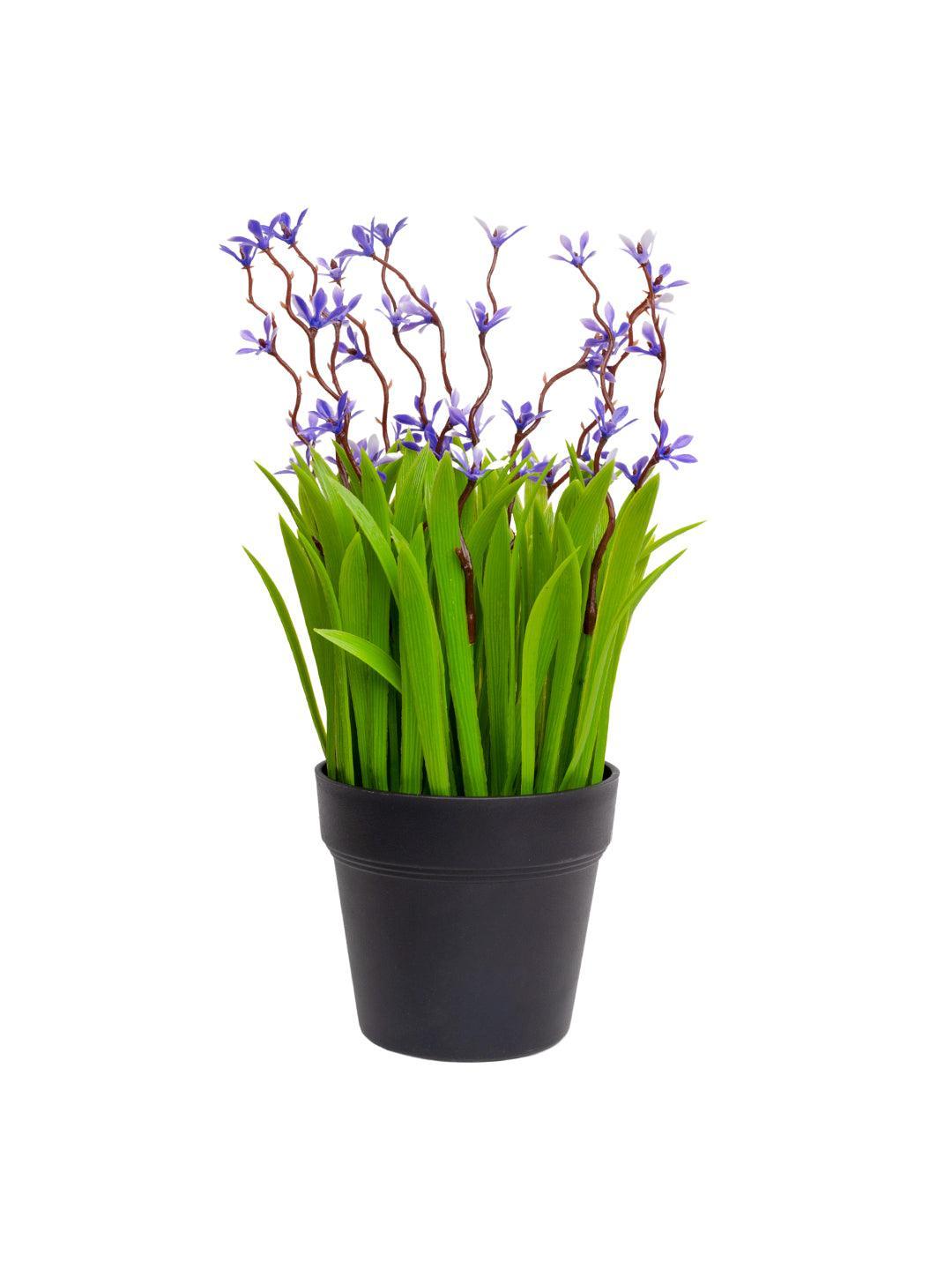 VON CASA White Flower Decorative Artificial Potted Plant - MARKET 99