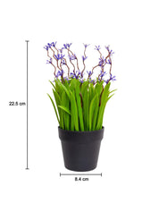 VON CASA White Flower Decorative Artificial Potted Plant - MARKET 99