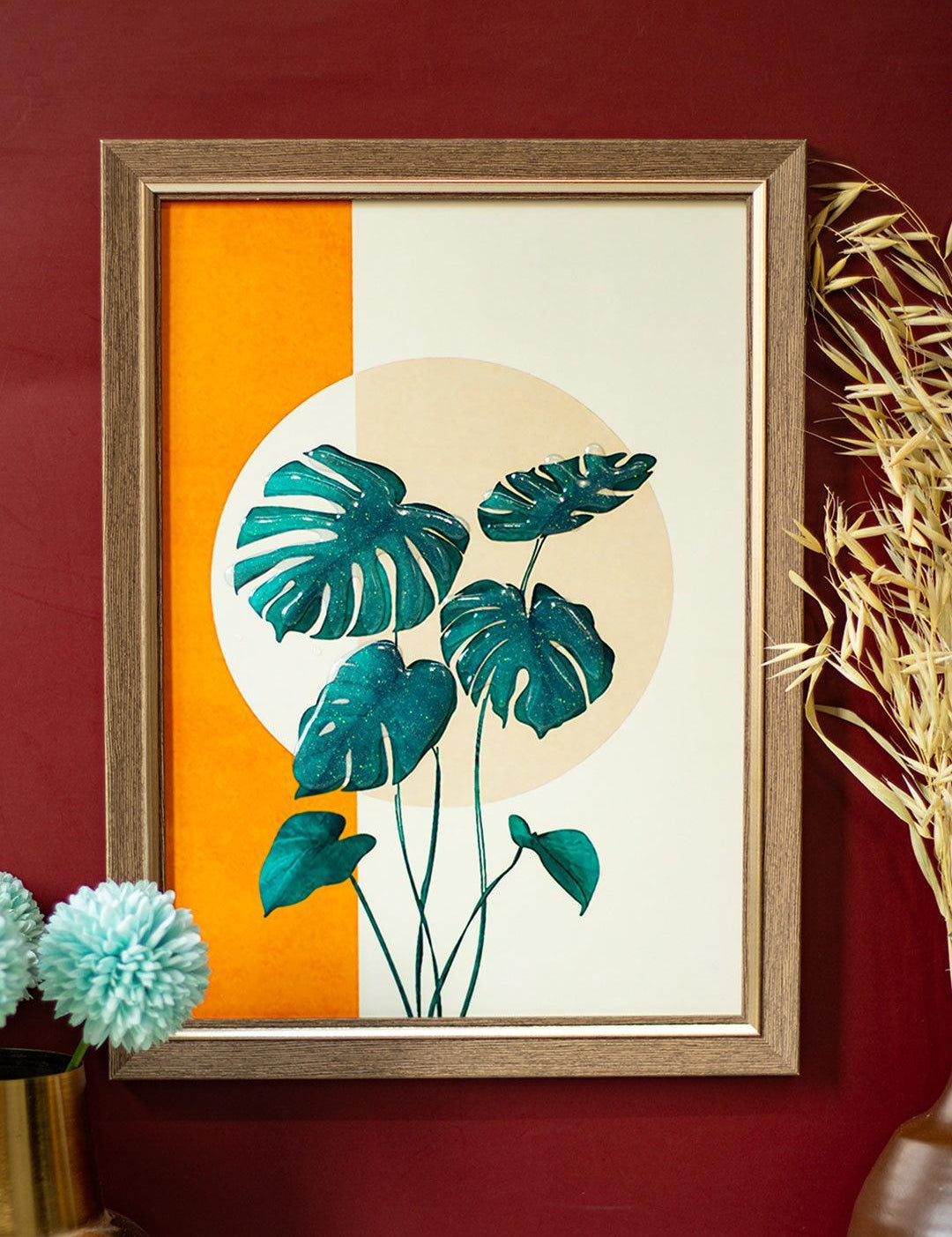 Wall Décor Painting - Leafs - MARKET 99