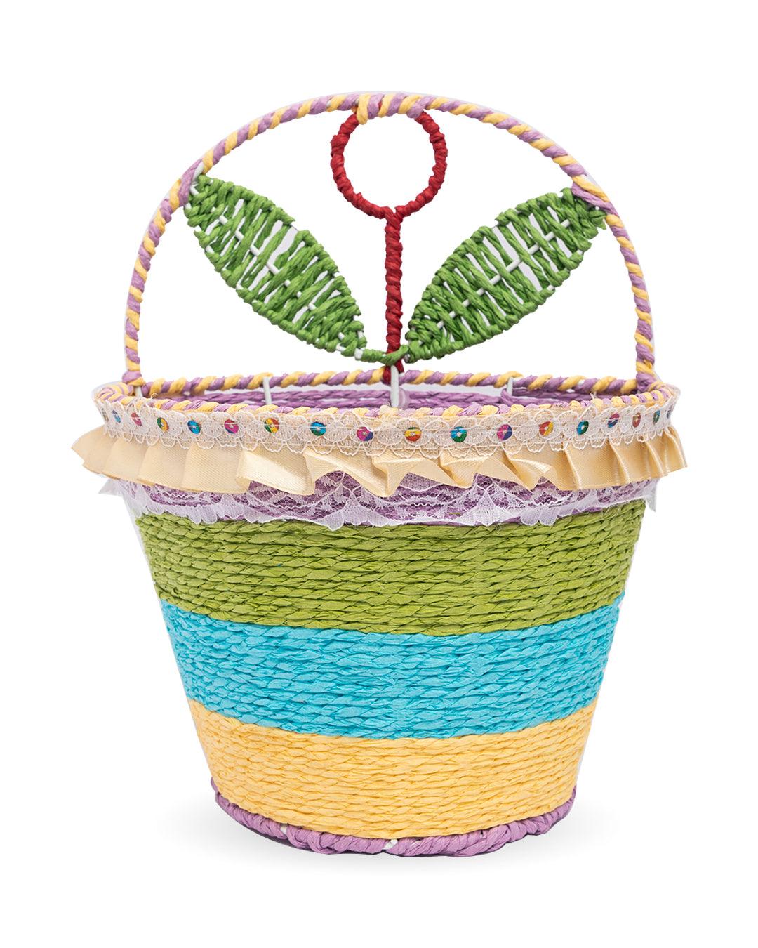 Wall Hanging Basket, Multicolour, Paper - MARKET 99